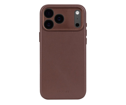 Etui ochronne do smartfonów Decoded Leather Backcover, iPhone 17 Pro Max, Chocolat Brown